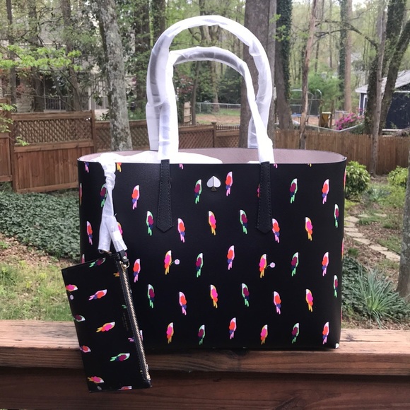 kate spade Handbags - Kate Spade Molly Flock Party Bird LG Tote NWT